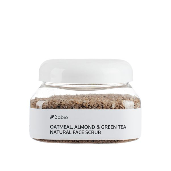 Exfoliant facial cu ovaz, migdale &amp; ceai verde (scrub) SABIO COSMETICS - 236 ml